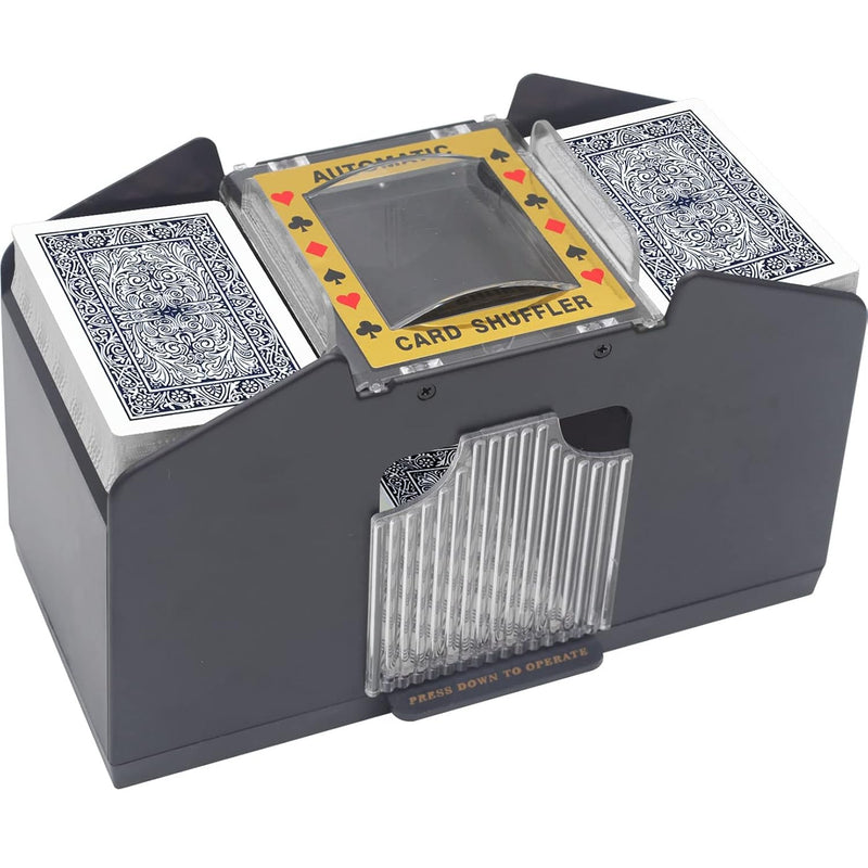 Card Shuffler 2 4 Deck Automatic, Battery Operated Electric Card Shuffler M