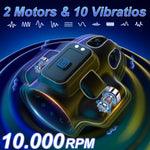 Male Sex Toys For Men - Male Masturbator Penis Vibrator Glans Stroker With 10 Vibrating & 3 Motors, Pocket Pussy Adult Toy With Massage Oils For Prolong Endurance