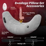 Inflatable Couples Support Pillow with Adjustable Positioning Design