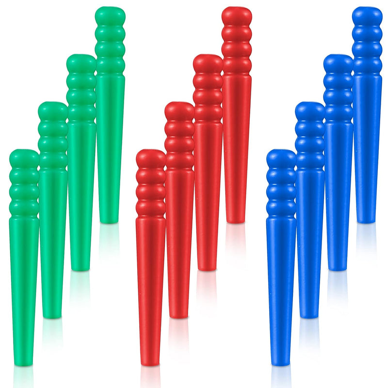 48 Pieces Plastic Cribbage Pegs 3 Colors Game Pegs Traditional Plastic Pegs