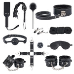 Sex Bondage Bdsm Kit Restraints Set -12Pcs Set With Adjustable Handcuffs Ankle Cuffs Callor Silicone Gag | Bondage Gear & Accessories For Couples Kinky, Adult Toys For Sex Games & Exploration