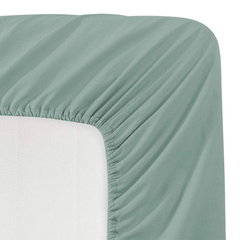 Solid Color Microfiber Deep Pocket Fitted Sheet, Standard 100 By Oeko-Tex, Ful