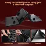 Foldable Bondage Support Bed with Adjustable Restraint Attachments