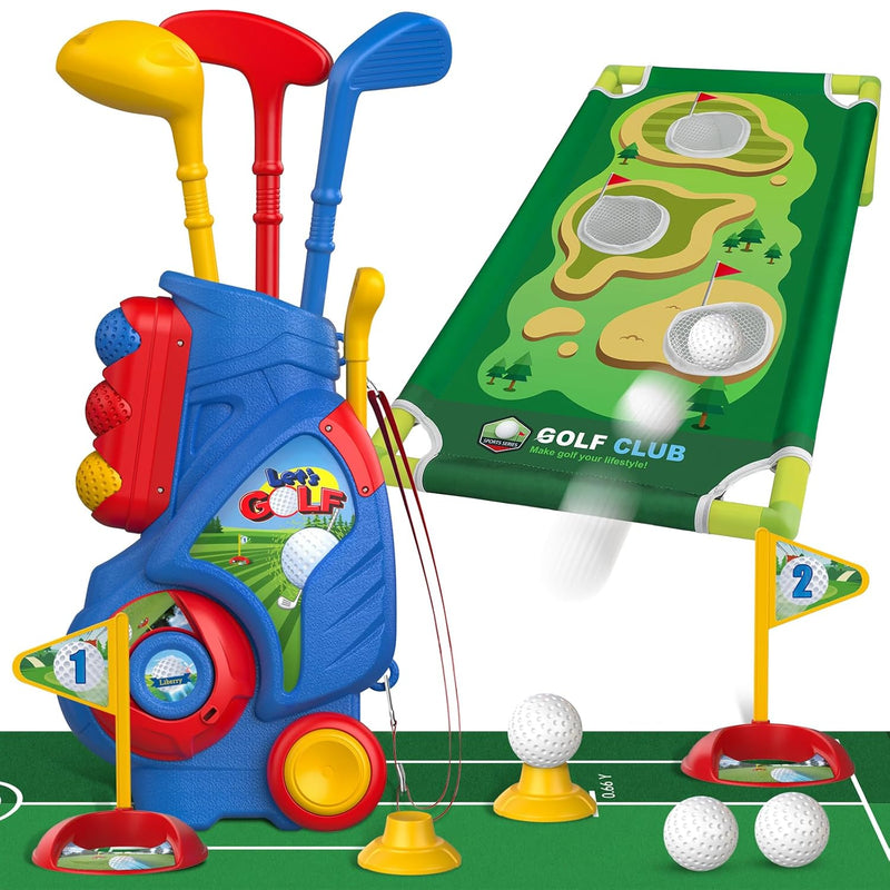 Liberry Toddler Golf Set for 2 3 4 5 Years Old Boys Girls, Upgraded Kids Go