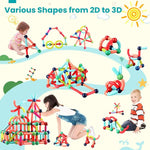 64-Piece Magnetic Sticks and Balls Building Set for Kids Ages 4-8