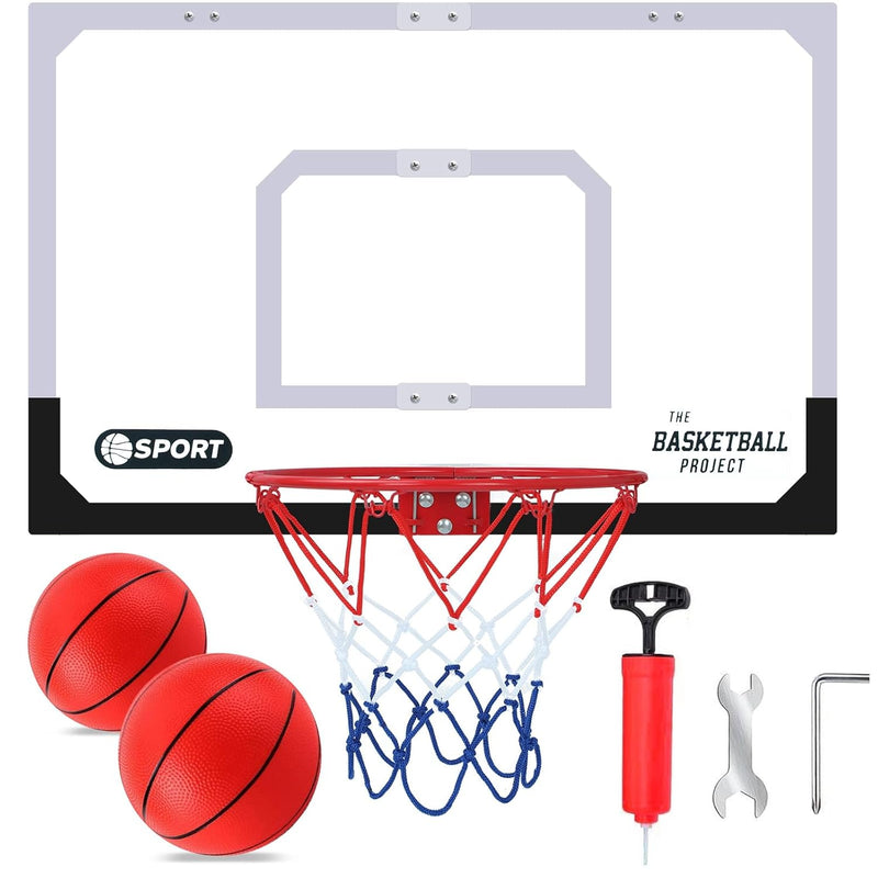 Upgrade Basketball Hoop Set Extra Large 26" X 17" Pro Indoor Basketball Hoo
