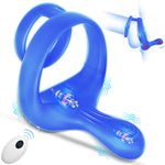 Couples Adult Sex Toy Remote Control Silicone Penis Ring 9 Vibrations