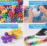 600-Piece Interlocking Building Blocks Set for Kids STEM Construction Play