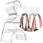 Acrylic Purse Hanger - Durable Bag Hanger Organizer and Storage for Luxury Closet 3 Pack - Purse Hanger Closet Organizer - Handbag, Bag Hanger for Closet Holds Up to 66Lbs - No Tools Needed