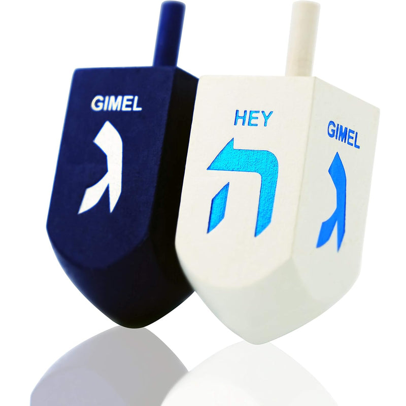 The Dreidel Company Let's Play The Hanukkah Game Extra Large Blue & White W