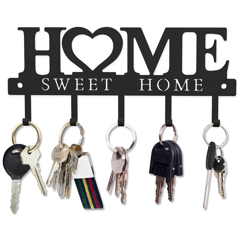 Key Holder Hooks Organizer Hanger Rack Wall Mounted With Screws And Anchors Home