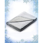 Cooling Throw Blanket, Japanese Q-Max>0.4 Arc-Chill Cooling Fiber Absorb Body Heat, 100% Cotton Backing, Summer Cool Blanket For Travel/Outdoor, Cold Blankets For Sleeping, Hypoallergic, Grey