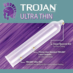 Ultra Thin Premium Lubricated Condoms - 12 Count for Maximum Sensitivity