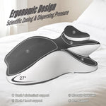 27° Memory Foam Wedge Pillow for Couples and Multi-Purpose Support