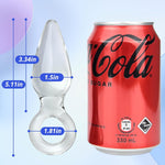 Anal Plug Glass Clear Dildo With O Ring G-Spot Prostate Massage Masturbation Crystal Sex Toys For Women Men And Couples
