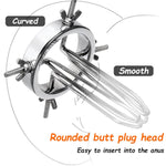 Anal Spreader Vaginal Hollow Tunnel Butt Plug Bdsm Sm Game Wand Pussy Labia Anal Plug Spreader Adjustable Sex Toy With Stainless Steel Material