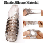 Cock Rings For Men, Silicone Penis Enlarger Sleeves, Delay Ejaculation Stronger Erection Enhancement Reusable Realistic Adult Sex Toys Silicone Penis Rings For Men Couples-2 Pcs