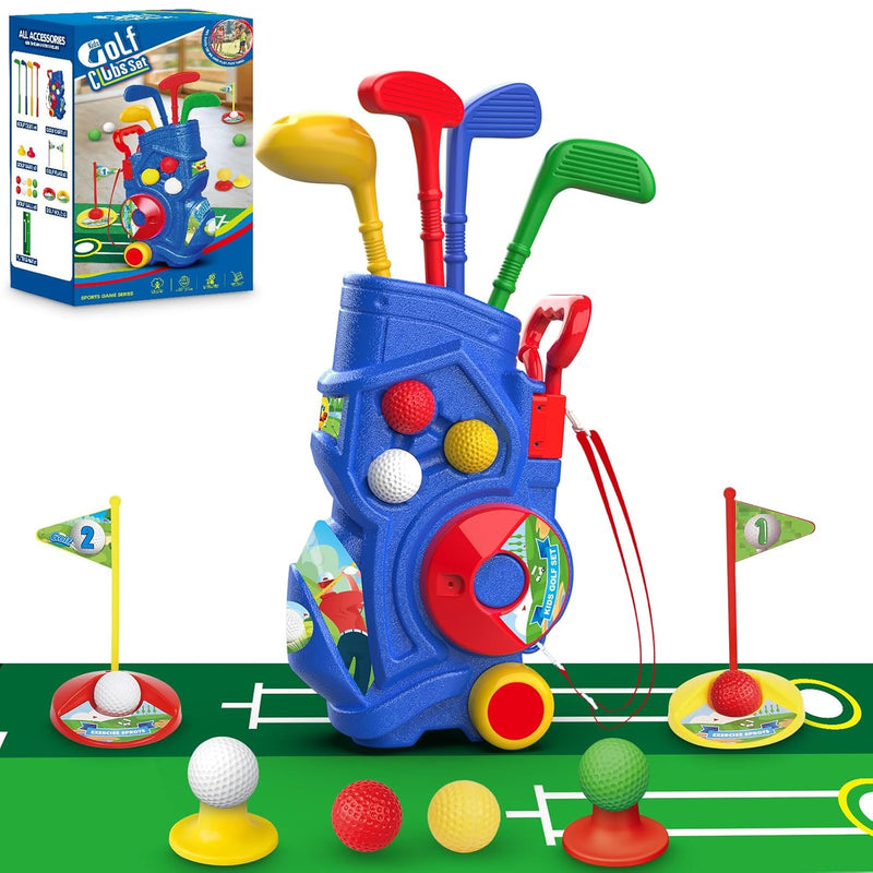 Toddler Golf Set, Upgraded Kids Golf Clubs With Putting Mat, Toys For Boys