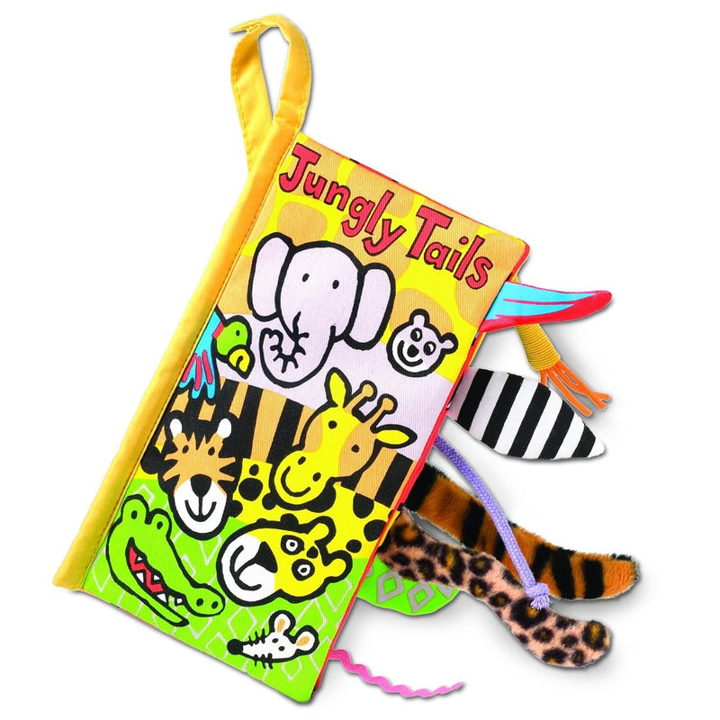 Jellycat Jungly Tails: A Soft Activity Baby Book Children's Book | Baby Gif
