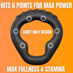 Max Fullness & Max Stamina 6 Pressure Points For Rock-Solid Confidence - Premium Silicone Penis Ring For Men The Mighty Cock Ring & Sex Toy