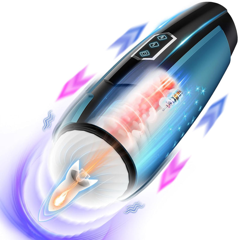 Sex Toys For Men Automatic Male Masturbators Male Sex Toys With 7 Lightning Thrusting Virating Modes Pocket Pussy Adult Toys With Premium Silicone Sleeve Male Stroker Adult Toys For Men
