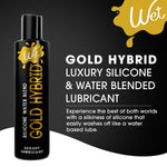 Gold Hybrid Silicone And Water-Based Lubricant | Long-Lasting Performance, Premium Formula | Ph-Balanced, Hypoallergenic, Glycerin- & Paraben-Free | Lube For Men, Women & Couples, 9 Fl Oz