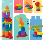 60-Piece Big Building Blocks Set for Toddlers Ages 1+
