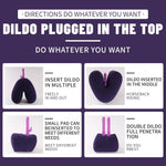 Sex Pillow Dildo Pillow Inflatable Sex Position Pillow Dildo Mount With Dice Sex Furniture For Couples (Purple)