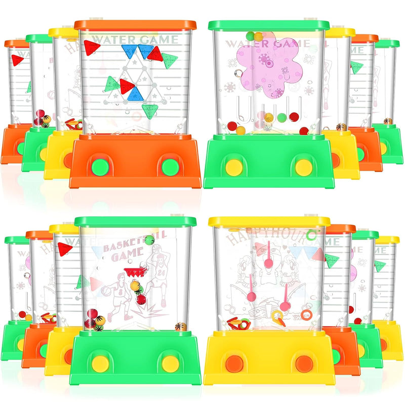 Zhanmai 16Pcs Handheld Water Game Arcade Water Ring Toss Water Tables for B
