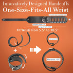 BDSM Bondage Restraint Kit β Adjustable Cuffs, Neck-to-Thigh Sling & Nipple Clamps