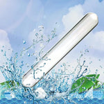 Crystal Glass Pleasure Wand Dildo Penis, Glas Anal Butt Plug Sex Toys Transparent Smooth Anal Plug Glass Double Ended Dildo G-Spot Stimulation Adult Sex Game Toy For Men Women Couple (4.5Cm)