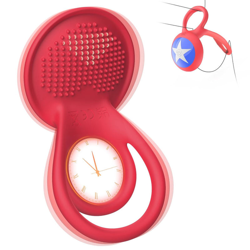 Vibrating Cock Ring With Clitoral Stimulator, Penis Ring Vibrator Couples Adult Sex Toys For Men & Women, 9 Vibrations Male Couple Sex Toy Clitoris Vibrator, Cock Rings Vibrators For Men Pleasure