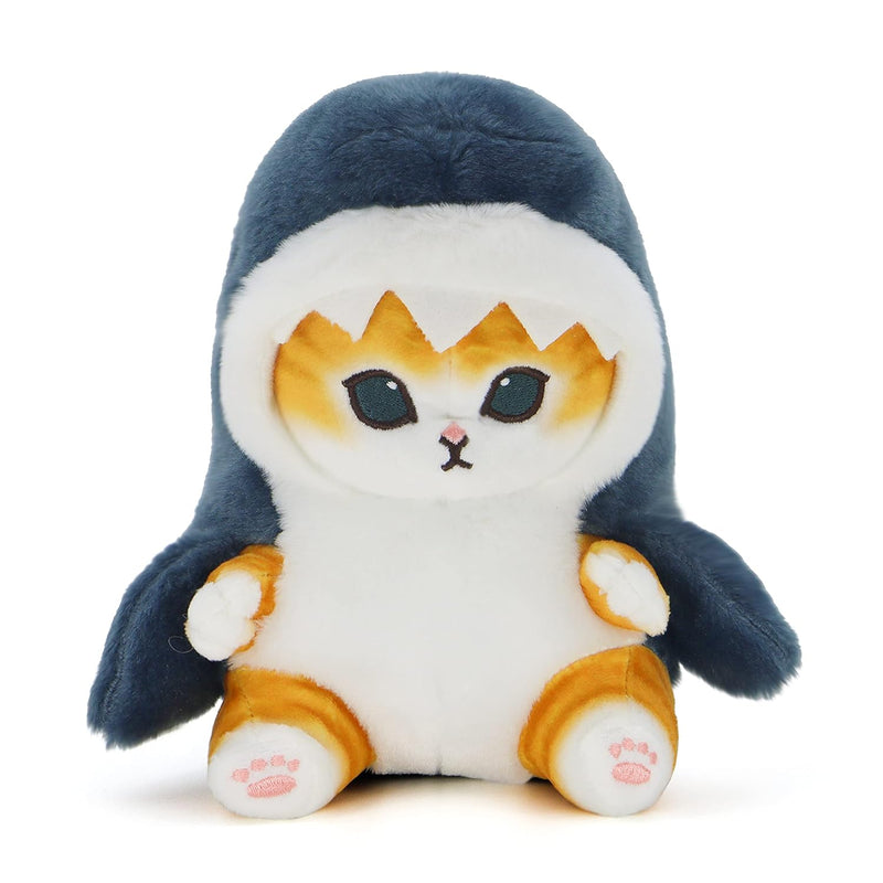Kawaii Shark Cat Plush Toy Stuffed Animal Doll, Soft Pillow For Boys & Girl