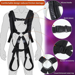 Adjustable BDSM Restraint Harness for Couples with Support Straps