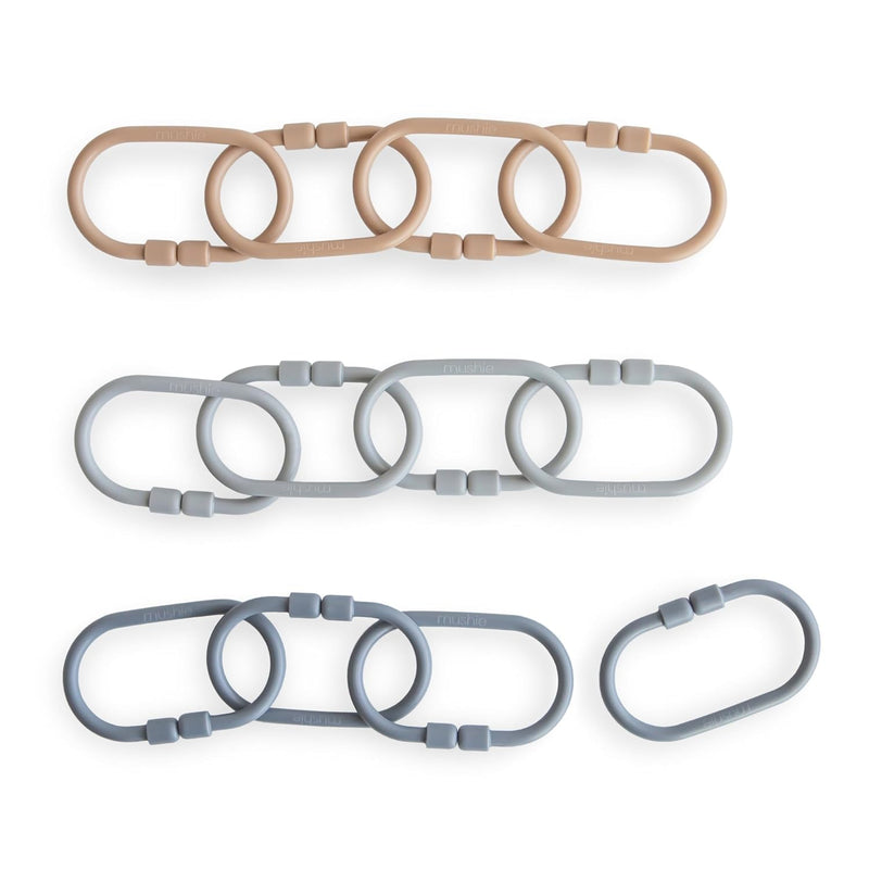 Baby Chain Link Rings Toy 12 Count Multiuse Car Seat Stroller Connecting To