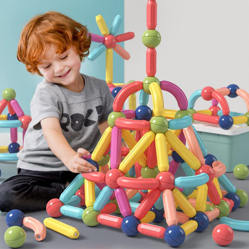 160Pcs Magnetic Building Blocks For Kids Ages 4 8, Stem Construction Toys F