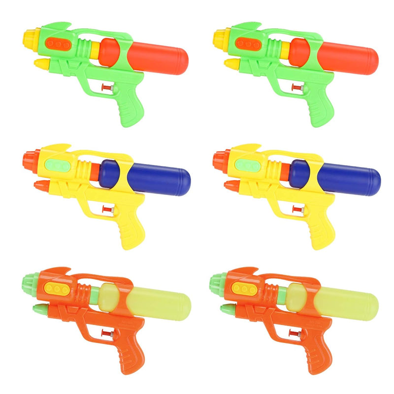 Water Guns 9 Inch 6 Packs For Kids Adults Multicolor Squirt Gun In Party Po