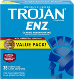ENZ Armor Spermicidal Lubricated Condoms, Extra Protection, 36-Count