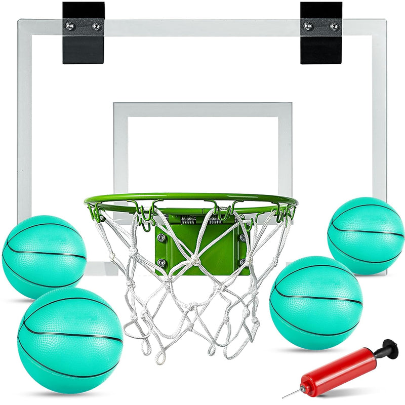 ropoda Mini Basketball Hoop - Glow in The Dark, Over The Door Basketball Ho