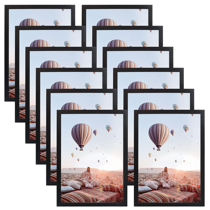 8.5 X 11 Picture Frame 12 Packs, Black 8.5 By 11 Kids Children Artwork Frame C
