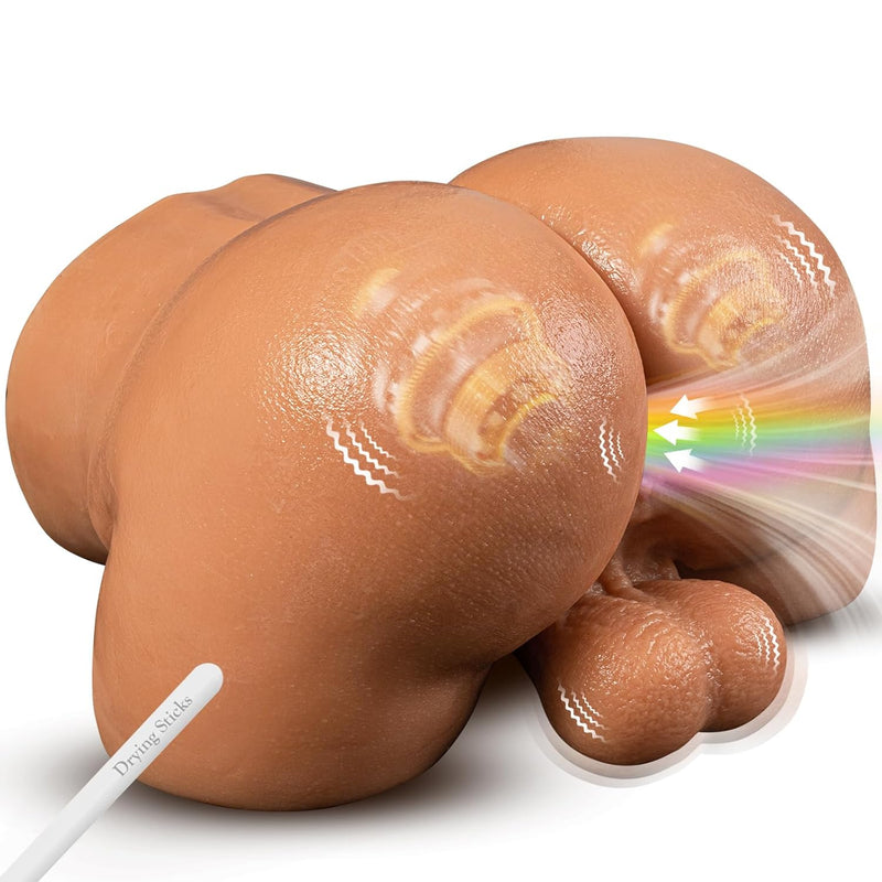 10Lb Male Masturbator Gay Sex Doll With Sucking Vibrating Motor, Realistic Gay Sex Toys With Hips Anus Testicles, Silicone Butt Sex Toy Vibrator With Anal Channel, Fake Pussy For Gay Men Masturbation