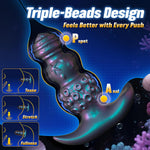 Vibrating Prostate Massager Anal Vibrator For Men—Octopus Vibrator Tentacle Dildo Male Anal Sex Toys With Triple Knots, Remote Control Vibrating Prostate Toy Anal Plug Butt Plug Anal Toys With 9 Modes