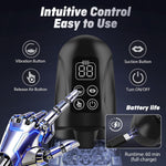 Transparent Rechargeable Male Masturbator with Suction & Vibration