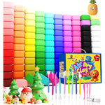 120 Pack Air Dry Clay for Kids, 100 Colors with Sculpting Tools & Guide