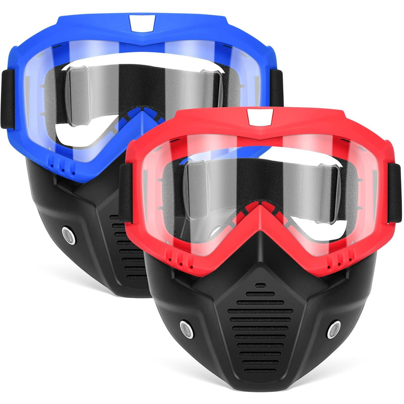 POKONBOY 2 Pack Tactical Mask with Goggles Compatible with Nerf Rival, Apol