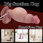 7.68" Inflatable Squirting Knotted Dildo, Thick Realistic Dildo With Suction Cup For Hand-Free Play, Inflatable G-Spot Stimulation Ejaculating Toy Sex Toys For Couple