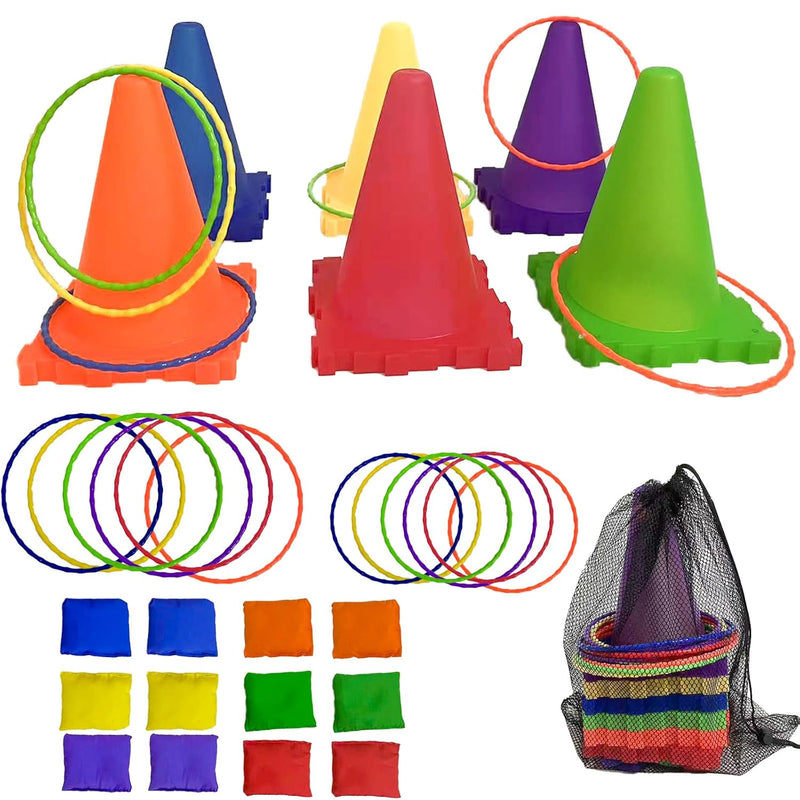 Outdoor Toys For Kids,Bead Bags For Tossing,Ring Toss Party Games For Kids,