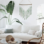 Artificial Eucalyptus Wall Hanging Decor - Fake Eucalyptus Leaves Greenery Eucalyptus Vines Wall Hanging Plants - Farmhouse Rustic Boho Wall Decor for Bathroom Bedroom Livingroom Decorations