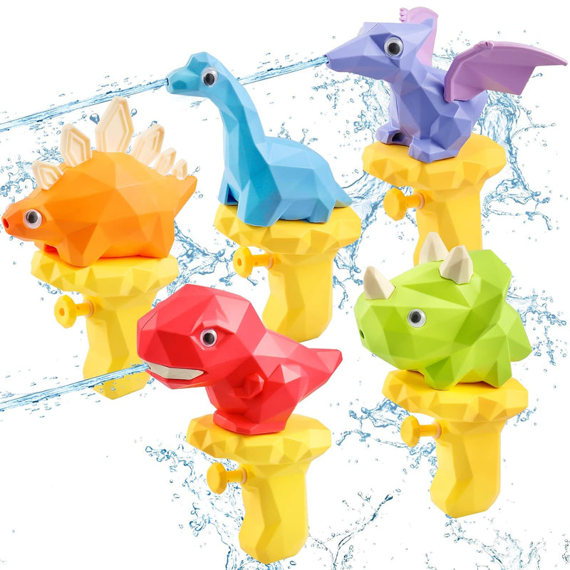 Water Guns For Kids 5Pcs Pool Toys Toddler Outdoor Water Toys Dinosaur Squi