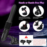Thrusting Dildo Machine – 10 Vibration & Thrust Modes, Remote Control, Suction Cup